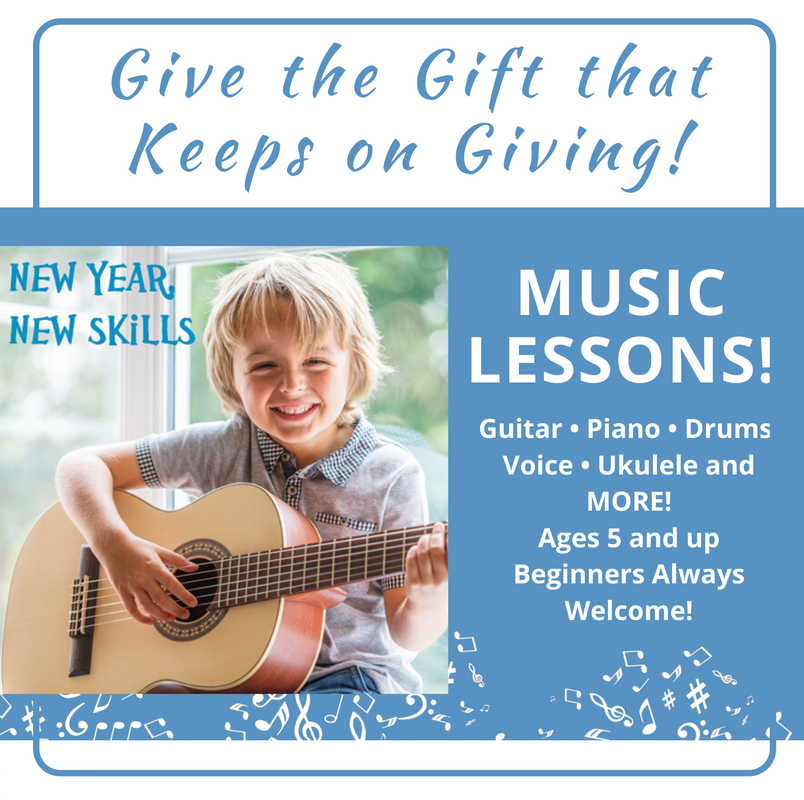 Hey!  Give the gift of music.  Lesson certificates make GREAT gifts!