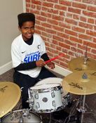 One of our young drummers